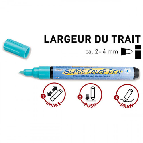 C.KREUL - Hobby Line - Feutre GLASS COLOR PEN - 160°C