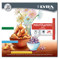 LYRA - POLYCRAYONS - Soft - Hi-Quality - Craie Pastel Tendre - 24 Pièces