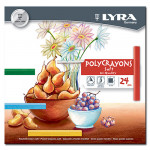 LYRA - POLYCRAYONS - Soft - Hi-Quality - Pastel Crayons Soft - 24 Pieces