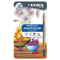 LYRA - REMBRANDT - "Polycolor" - Crayons de Couleur Beaux-Arts - 12 Pièces