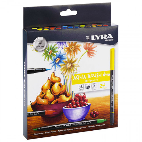 LYRA - AQUA BRUSH DUO - Feutres Beaux-Arts - 24 Pièces