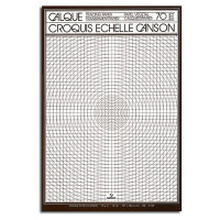 Canson® - Satin Tracing Paper - Outlined Scale - 50 Sheets - A4 Size - 70 gsm