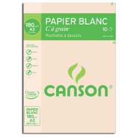 Canson® - "C" à Grain® (CAG) - Folder of 10 Sheets - 180 gsm - A3 Size