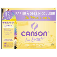 Canson® - Mi-Teintes® CLAIRES - Folder of 12 Sheets - 160 gsm - 24 x 32 cm