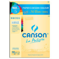 Canson® - Mi-Teintes® VIVES - Folder of 8 Sheets - 160 gsm - A3 Size