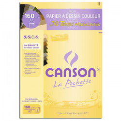 Canson® - Mi-Teintes® PASTELLISTES - Folder of 8 Sheets - 160 gsm - A3 Size