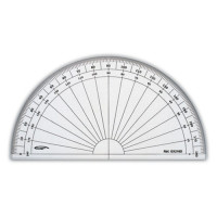 GRAPHOPLEX - Semi Circular Protractor - In Degrees - 20cm