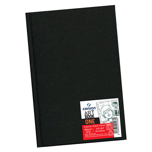 Canson® - Art Book™ One - Sketch Block - Without Spirals - 98 Sheets - 100 gsm - About A5 (14 x 21,6 cm)