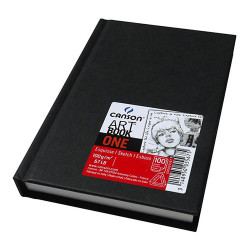 Canson® - Art Book™ One - Bloc Esquisse - Sans Spirales - 98 Feuilles - 100 g/m² - Environ A6 (10,2 x 15,2 cm)