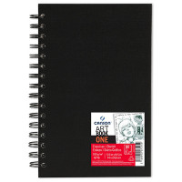 Canson® - Art Book™ One - Bloc Esquisse - Avec Spirales - 80 Feuilles - 100 g/m² - Environ A5 (14 x 21,6 cm)