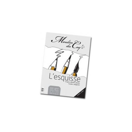 Moulin du Coq - "Bloc L'Esquisse" - With Spirals - 100 gsm - A3 Size