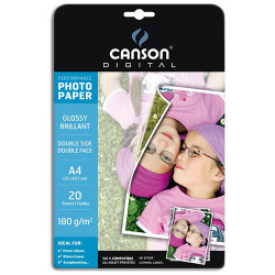 Canson® - Photo Paper - Digital Performance - A4 - 20 Sheets - Glossy - 180 gsm