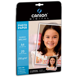 Canson® - Photo Paper - Digital Performance - A4 - 20 Sheets - Glossy - 210 gsm