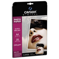 Canson® - Papier Photo - Digital Ultimate - A4 - 20 Feuilles - Brillant - 240 g/m²