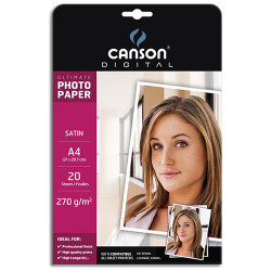 Canson® - Photo Paper - Digital Ultimate - A4 - 20 Sheets - Satin - 270 gsm