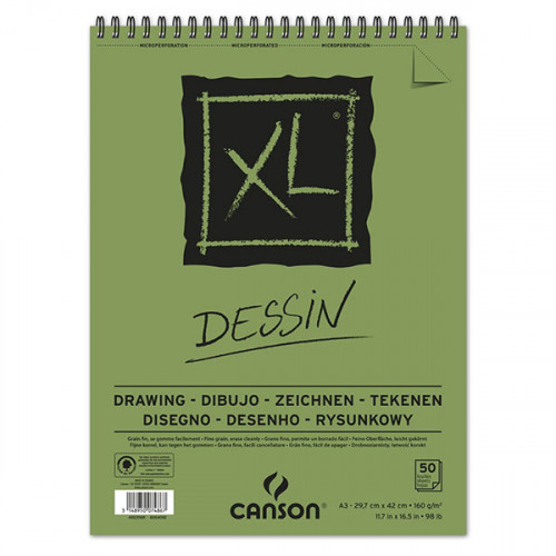 Canson® - XL® Dessin - 50 Feuilles - 160 g/m² - Format A3