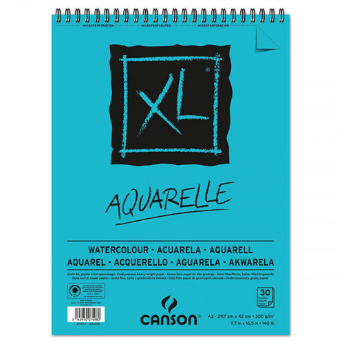 Canson® - XL® Watercolour - 30 Sheets - 300 gsm - A3 Size