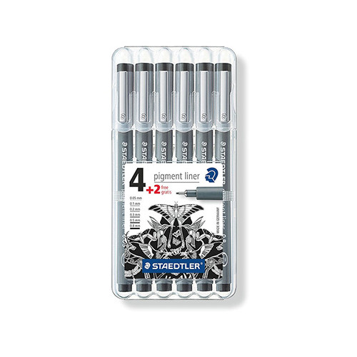 STAEDTLER - Pigment Liner - Fineliner - 308 SB6P - STAEDTLER® Box
