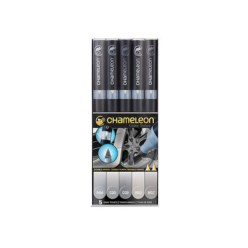 Chameleon Pens - Pack de 5 Couleurs - Tons Gris