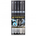 Chameleon Pens - Pack de 5 Couleurs - Tons Gris