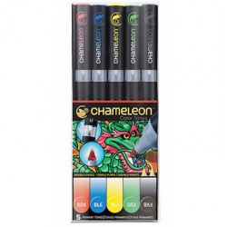 Chameleon Pens - Pack of 5 Colors - Primary Tones
