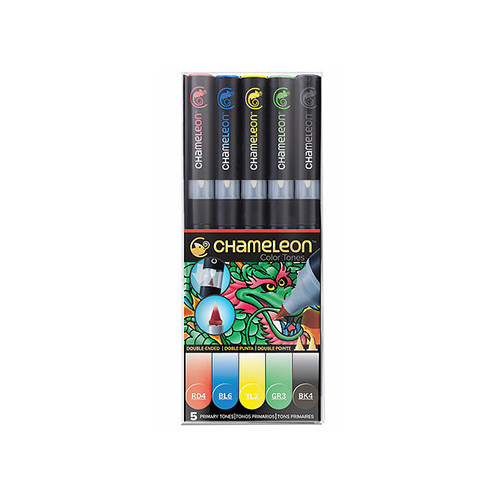 Chameleon Pens - Pack of 5 Colors - Primary Tones