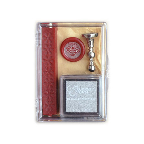 Global Solutions - Kit de Cire à Cacheter / Seau / Encre - "Abeille"