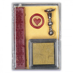 Global Solutions - Sealing Wax / Seal / Ink Kit - "Heart"