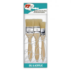 Pébéo - 3 Spalters - Soies Beau Blanc - 25, 40 & 50 - Acrylique & Huile