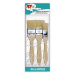 Pébéo - 3 White Bristle Spalters - 25, 40 & 50 - Acrylic & Oil