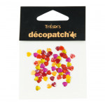 Décopatch - Trésors - Bag of 60 Hearts - 0,5cm - "Yellow / Orange"