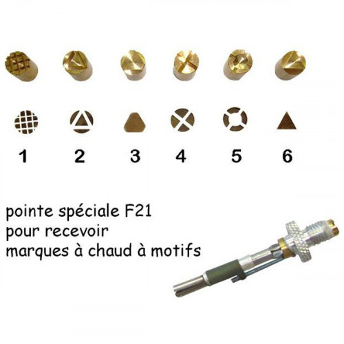 SCRAPYRO (REGAD) - Lot de 6 Pointes (1 à 6) pour Appareil Multifonction R200 & R300