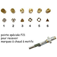 SCRAPYRO (REGAD) - Lot of 6 Tips (1 to 6) for Multifunction Device R200 & R300