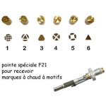 SCRAPYRO (REGAD) - Lot of 6 Tips (1 to 6) for Multifunction Device R200 & R300