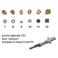 SCRAPYRO (REGAD) - Lot de 6 Pointes (7 à 12) pour Appareil Multifonction R200 & R300