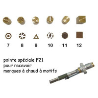 SCRAPYRO (REGAD) - Lot de 6 Pointes (7 à 12) pour Appareil Multifonction R200 & R300
