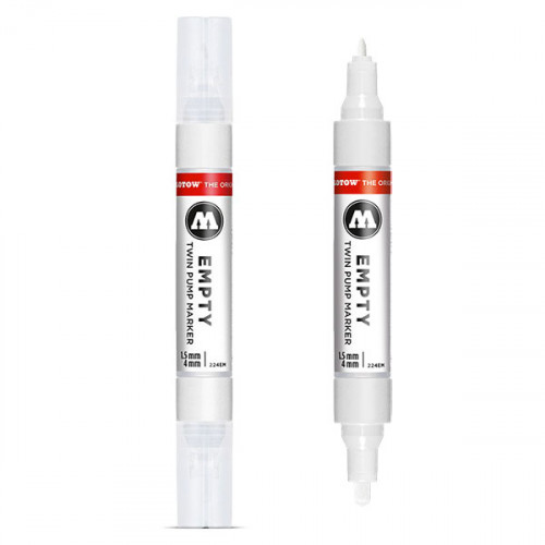 MOLOTOW - ONE4ALL 224EM - Empty Twin Pump Marker - 1.5mm & 4mm