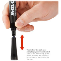 MOLOTOW - CALLIGRAFX PUMP SOFTLINER - Alcohol Pump Marker - 2mm