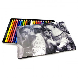 Conté à Paris - 24 Assorted Pastel Pencils - Metal Box