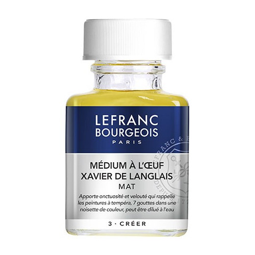 Lefranc & Bourgeois - Additif Huile - Médium à l’Oeuf - XAVIER DE LANGLAIS - Mat - 75ml