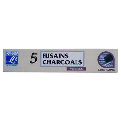 Lefranc & Bourgeois - Box of 5 Venetian Charcoal (Square)