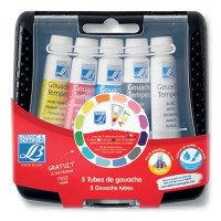 Lefranc & Bourgeois - Gouache en Tubes - Pocket Box - 5 x 10ml + Cercle Chromatique