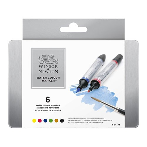 Winsor & Newton - Water Colour Markers - Set of 6