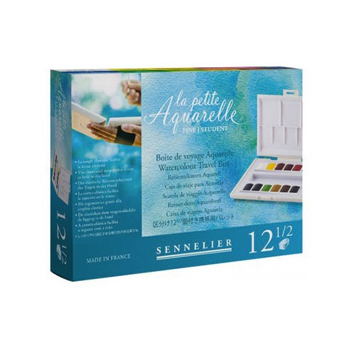 SENNELIER - 'La Petite Aquarelle' - Boite de Voyage de 12 ½ Godets