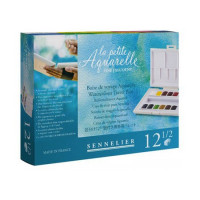 SENNELIER - 'La Petite Aquarelle' - Watercolour - Travel Box of 12 Half-Pans