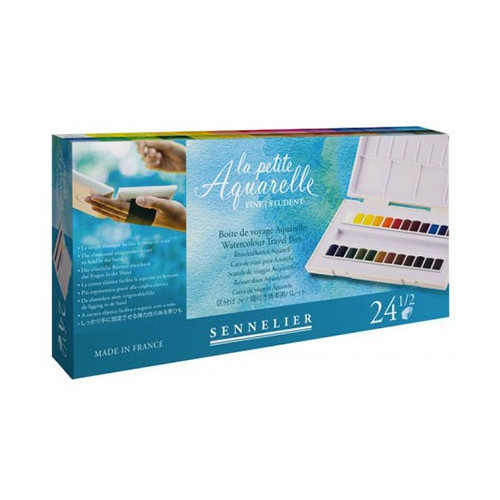 SENNELIER - 'La Petite Aquarelle' - Boite de Voyage de 24 ½ Godets