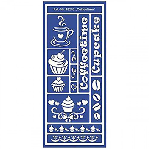 C.KREUL - Home Design - Pochoir - Motif Stencil "Coffee Time" - 48209