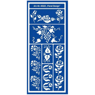 C.KREUL - Home Design - Pochoir - Motif Stencil "Floral Design" - 45522