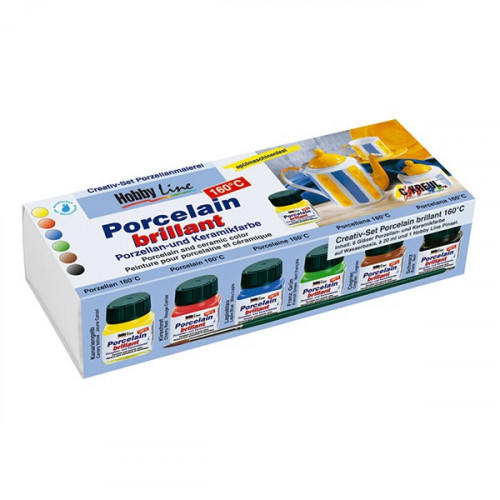 C.KREUL - Porcelain Brillant - 160°C - Set Créatif - 6 x 20 ml