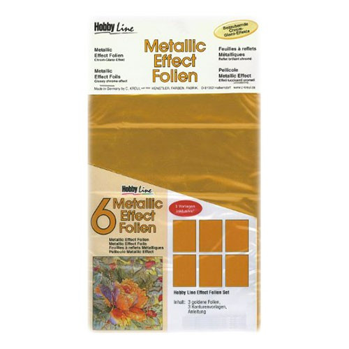 C.KREUL - Metallic Effect Foil Set - 6 Feuilles - A5 - Gold